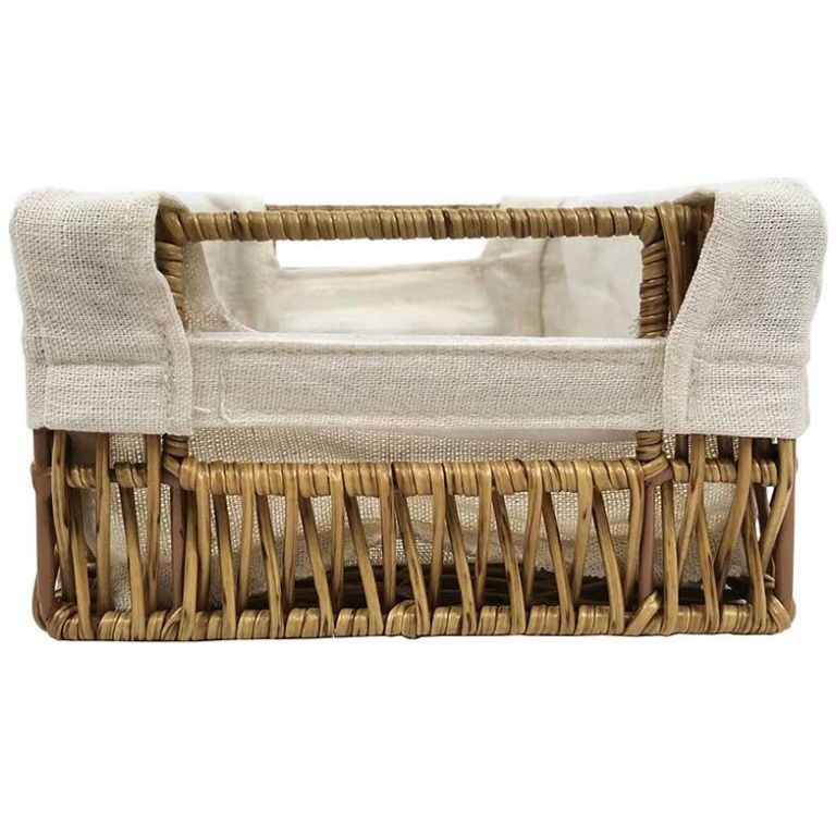 Set de 4 Canastas Organizadoras con Revestimiento Vintage Home