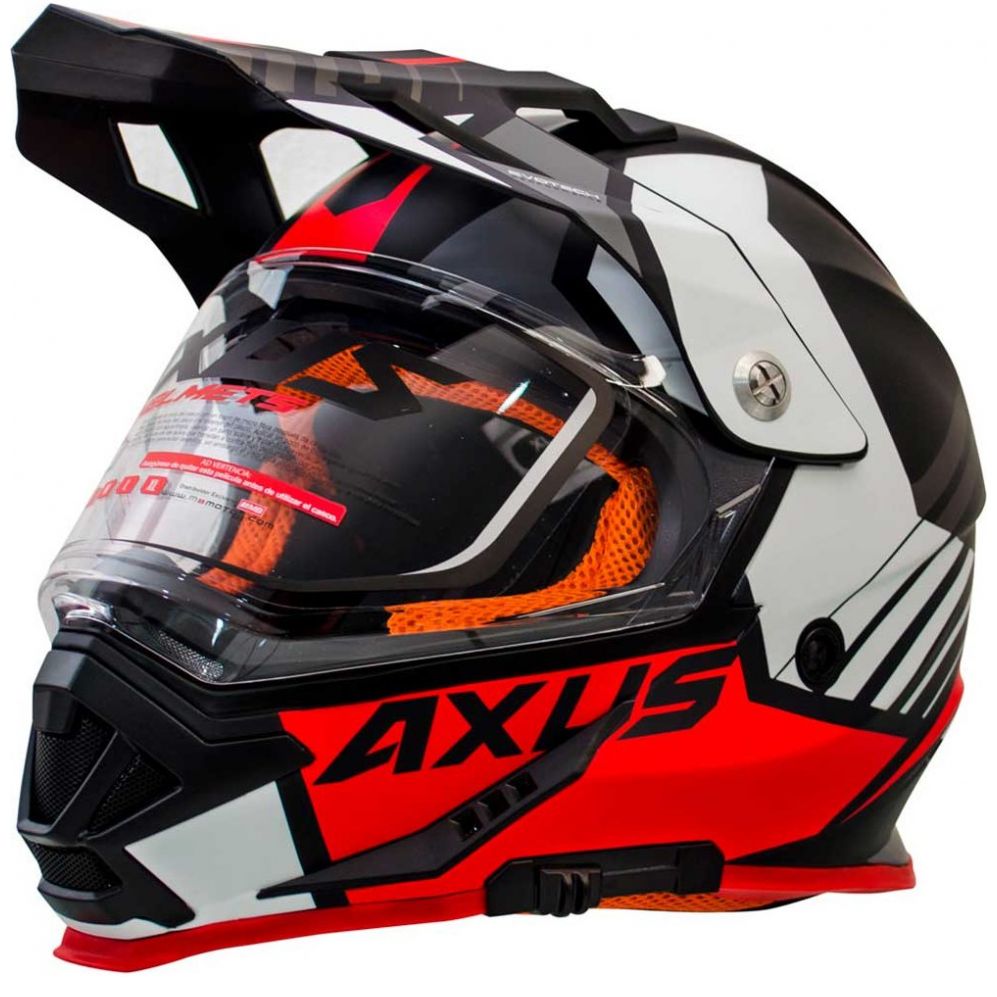 Casco Rojo Ax Pro-R Axus Talla Xl
