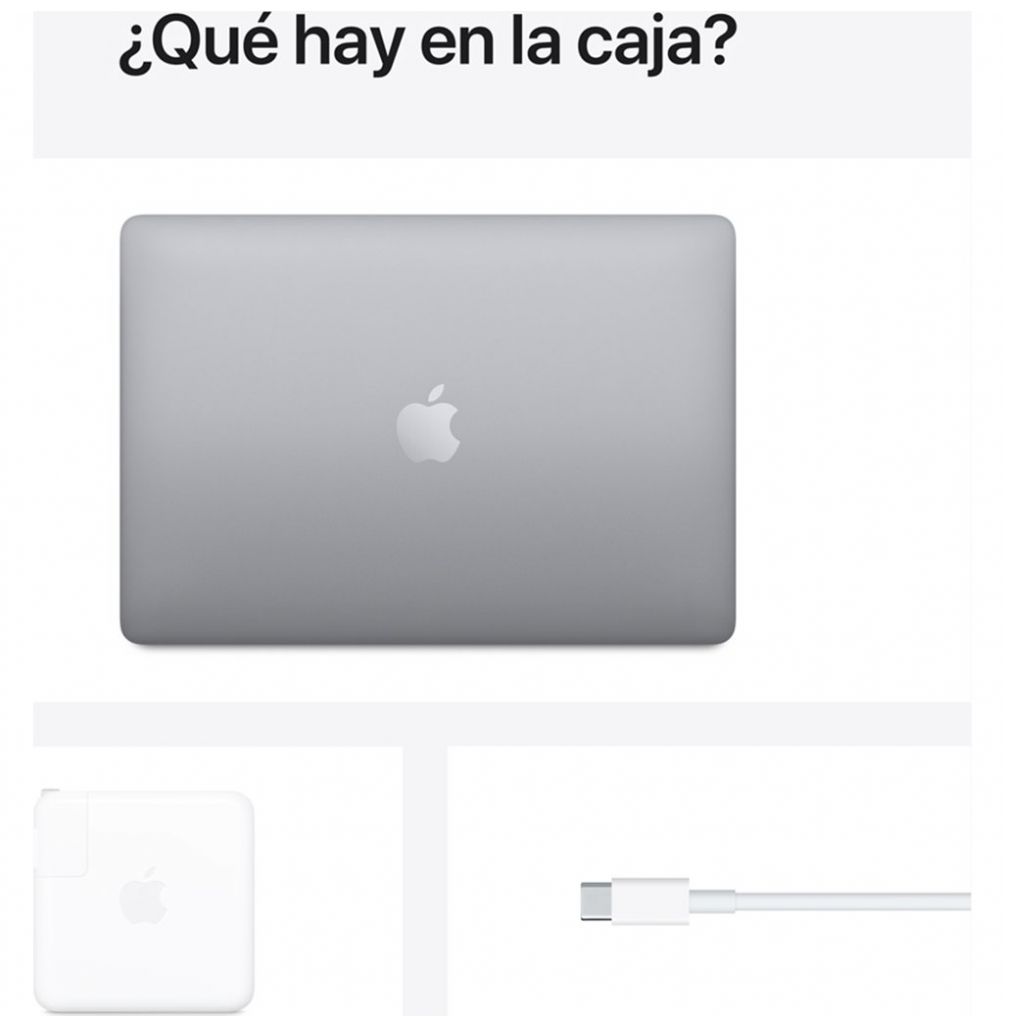Laptop Macbook Pro 13" Teclado Español Chip M1 Myd82Laa 256Gb Gris Espacial