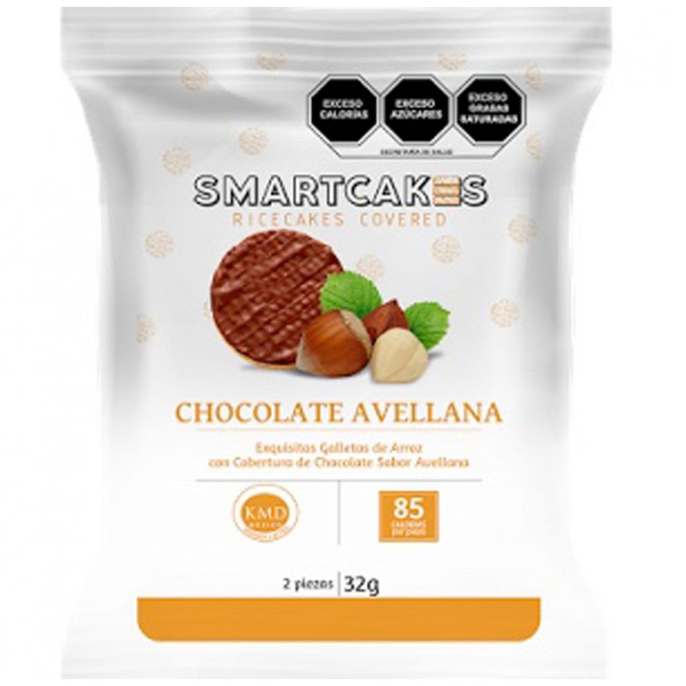  Galletas de Arroz Inflado Cubiertas de Chocolate Y 32G Smartchips