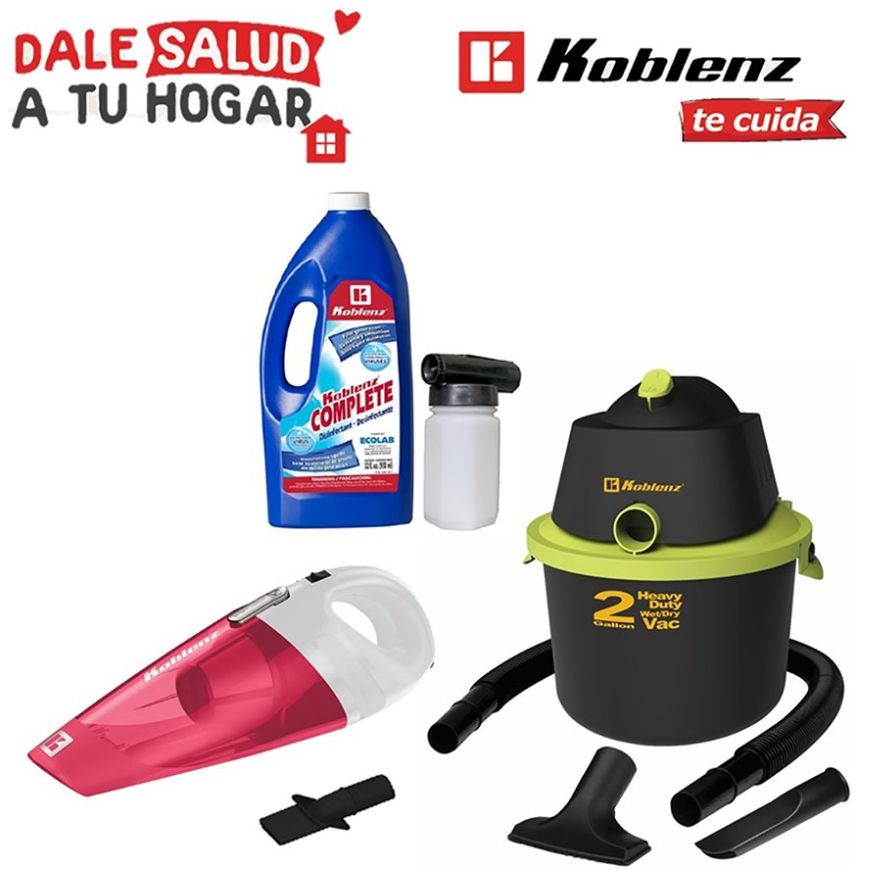 Aspiradora Koblenz + Kit Sanitizante + Aspiradora Manual