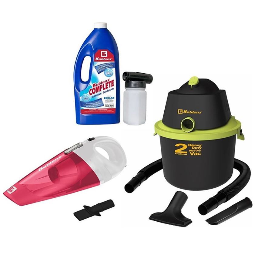 Aspiradora Koblenz + Kit Sanitizante + Aspiradora Manual
