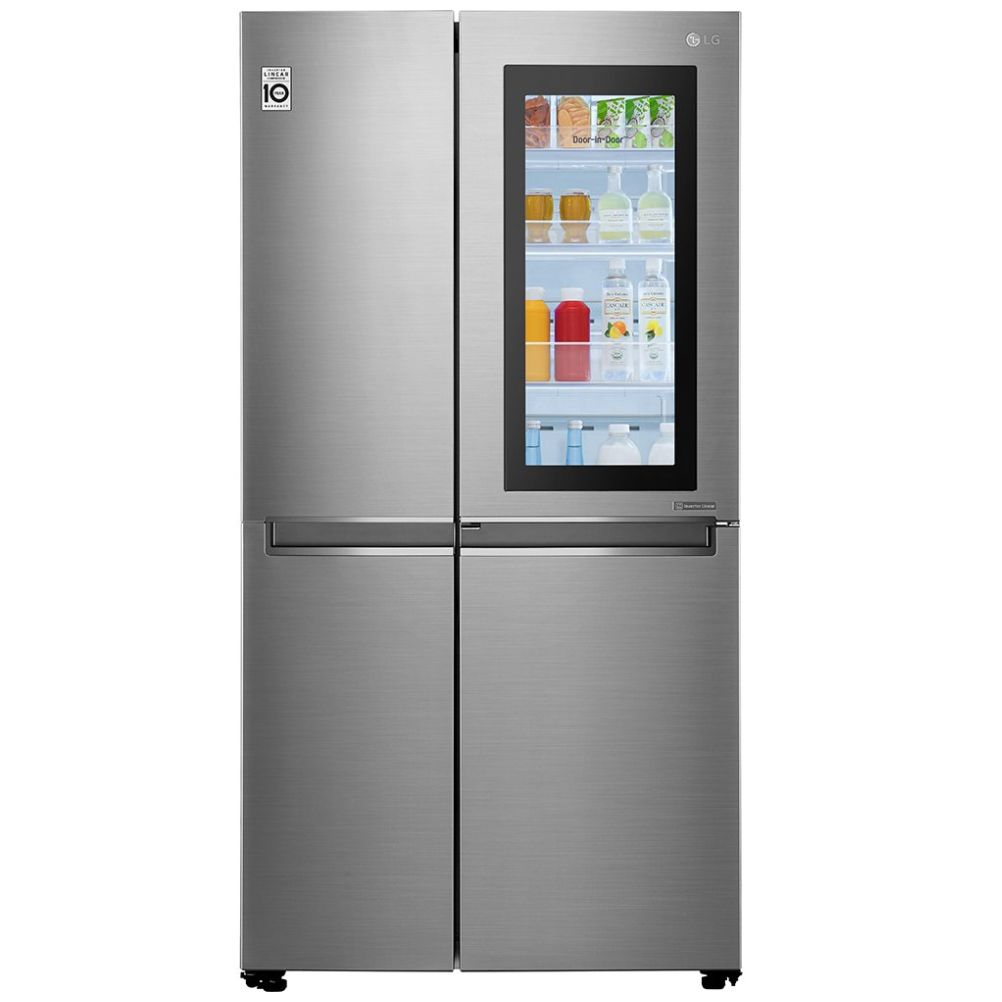 Refrigerador LG Duplex Instaview Door-In-Door Linear Inverter con Smart Diagnosis 27 Pies³ - Platino - Ls74Bxp