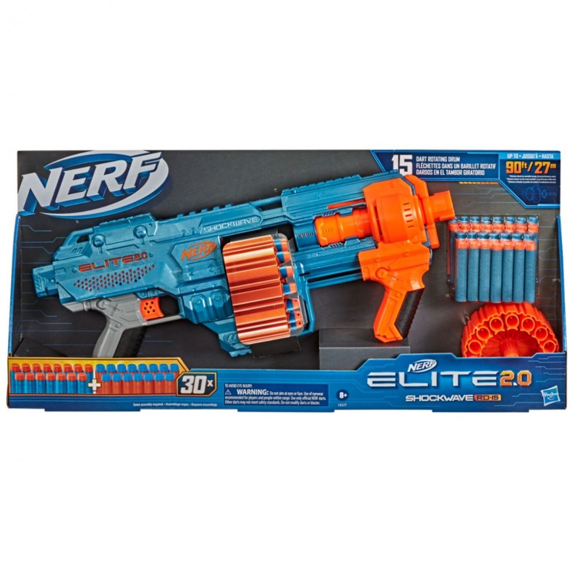 Lanzador Nerf Elite 2.0 Shockwave Rd-15