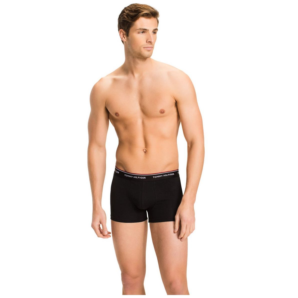 Bóxer Corto 3Pack Tommy Hilfiger Negro para Hombre