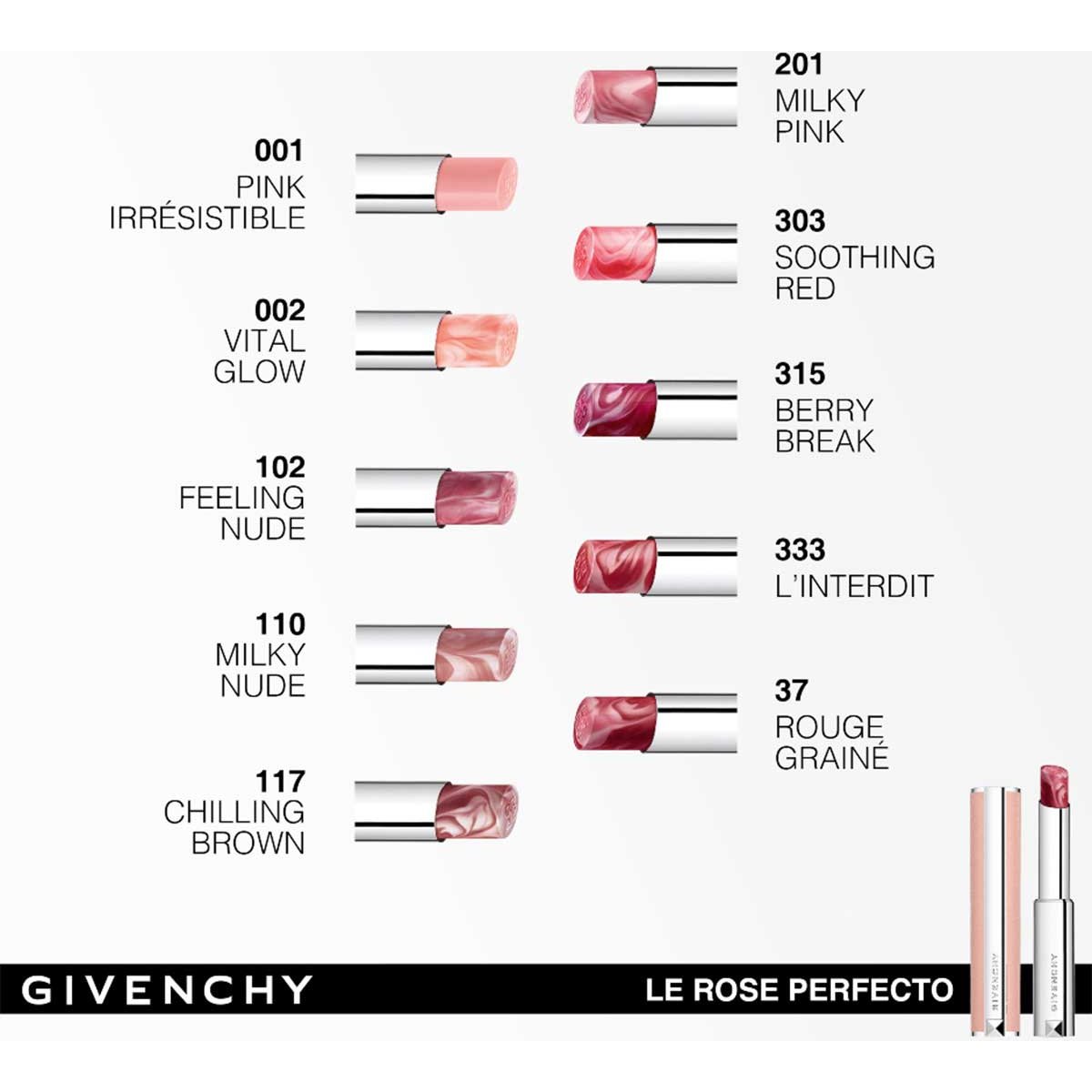 Givenchy Rose Perfecto, Bálsamo Labial  N37
