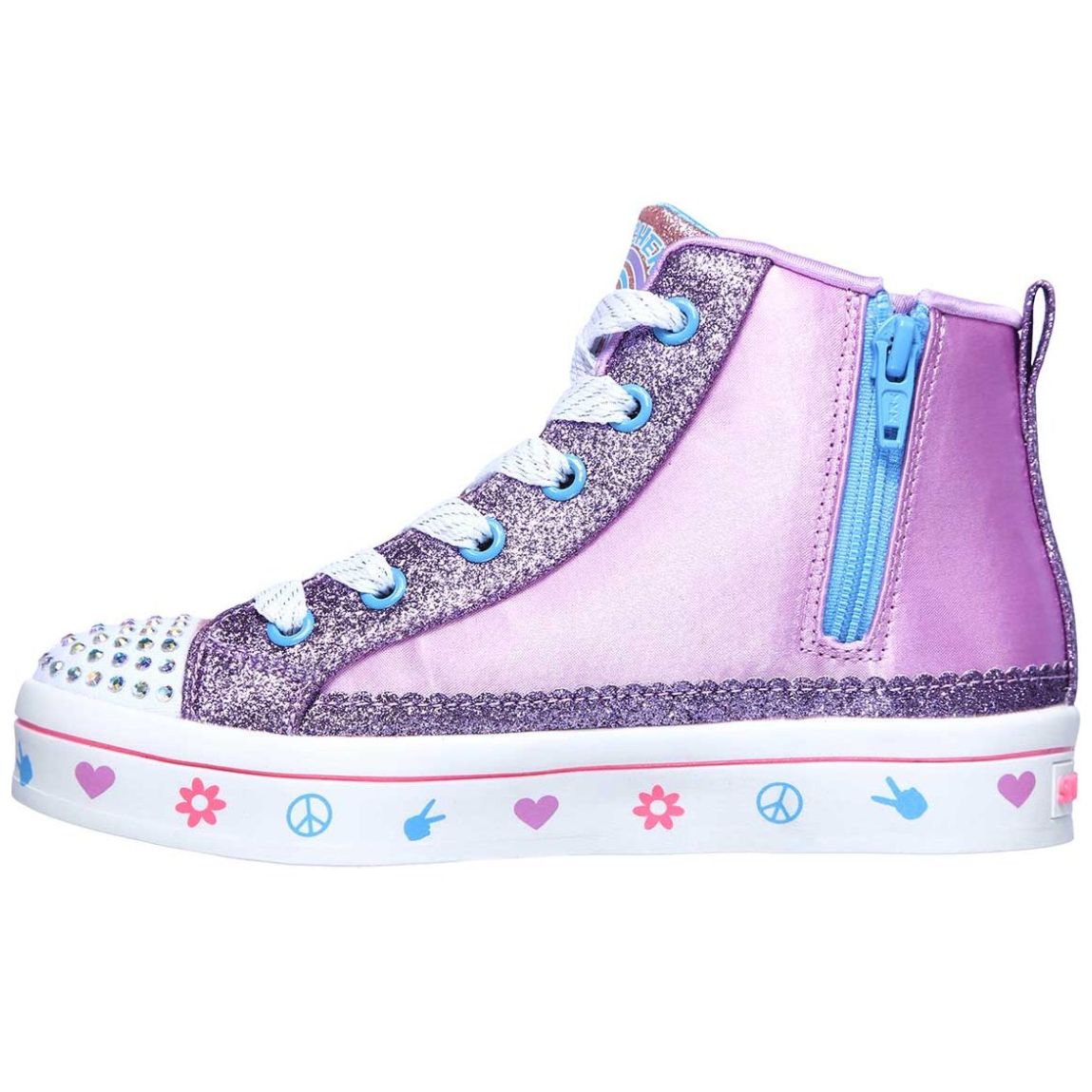 Tenis Bota Niña Twinkle Toes 17-22 Lavanda Skechers para Niña