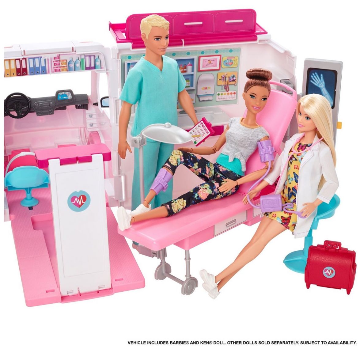 Barbie Hospital Móvil Doctor Y Enermera