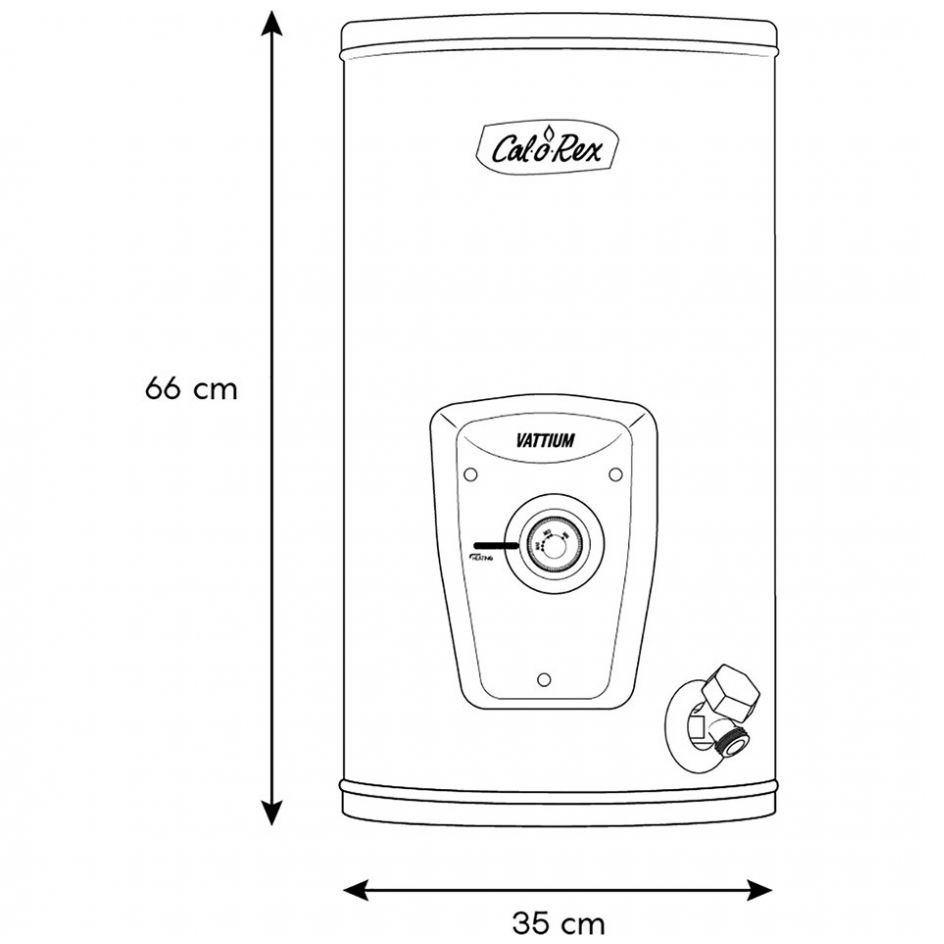 CALENTADOR ELECTRICO CAL-O-REX E-10 VATTIUM 120V 41lts SOS 3270003  (50301020100) 3270003, BOILER ELECTRICO