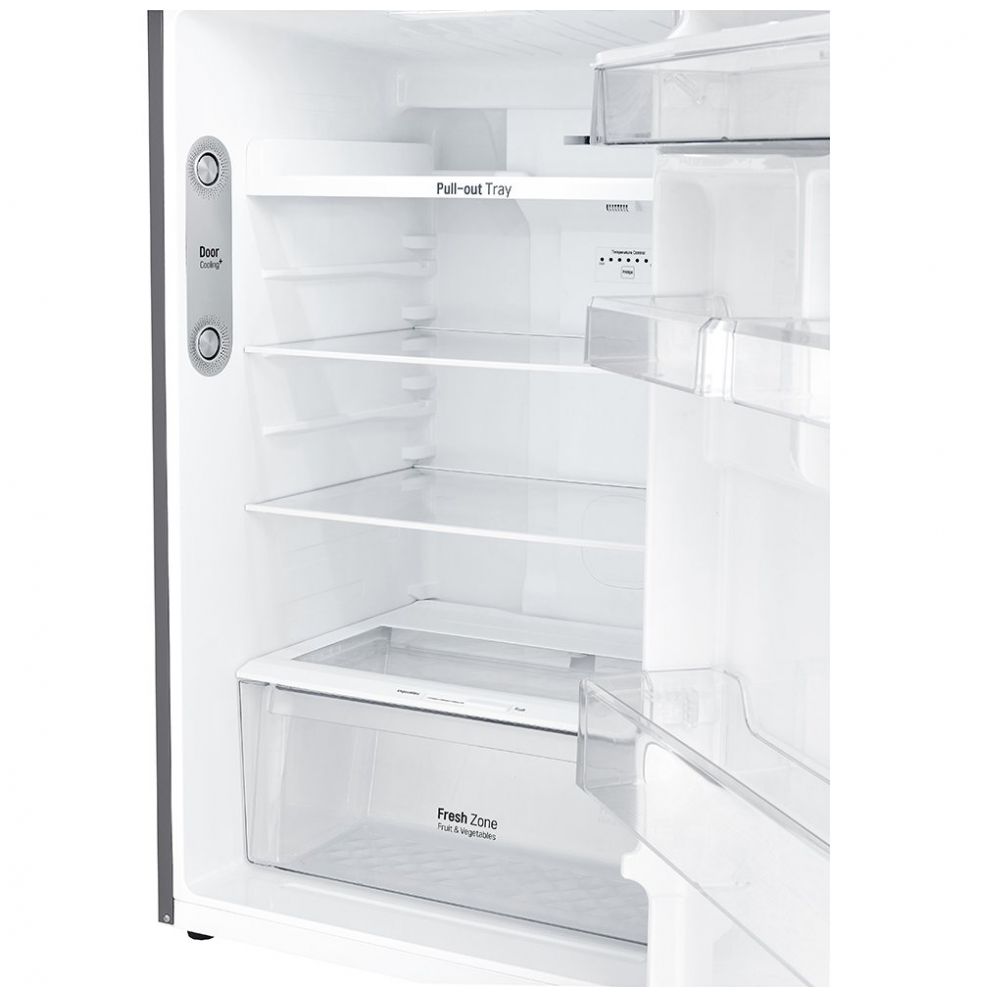 Refrigerador LG Top Mount Smart Inverter con Dispensador de Agua 15 Pies³ - Platino - Gt40Wdc