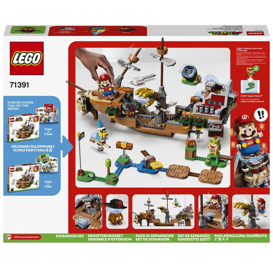 Super Mario Set de Expansión: Aeronave de Bowser Lego