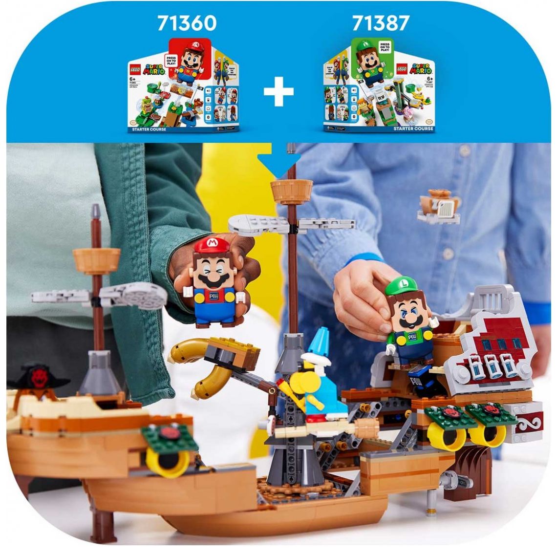 Super Mario Set de Expansión: Aeronave de Bowser Lego