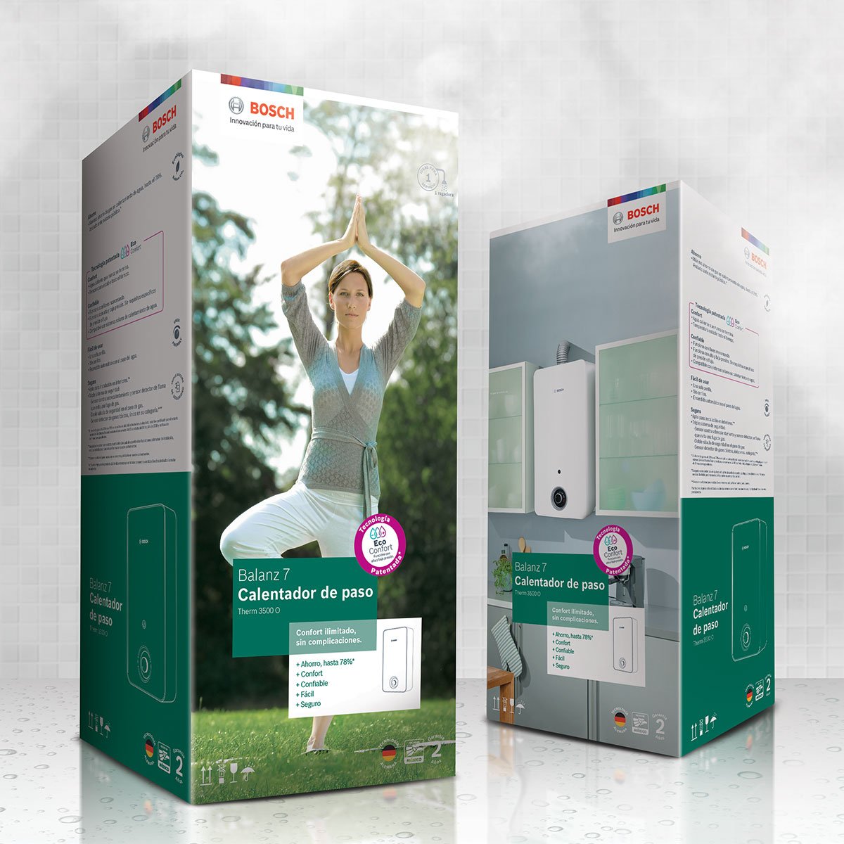 Calentador de Agua Instantáneo 2 Servicios Gas Lp 13L Balanz Bosch