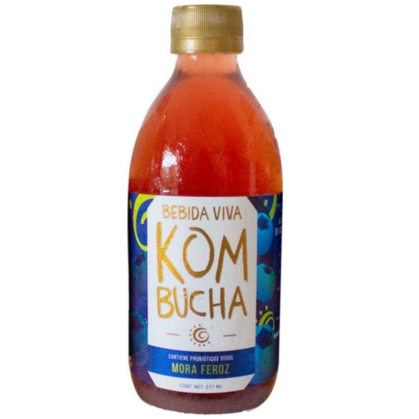 Bebida Kombucha Mora Feroz 377 Ml