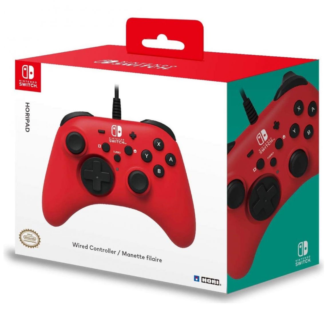 Control Nintendo Switch Horipad Rojo con Cable
