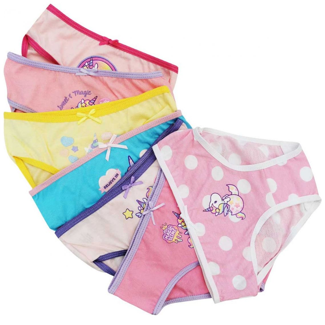 7 Pack de Calzones Onix para Niña Modelo Pox0139