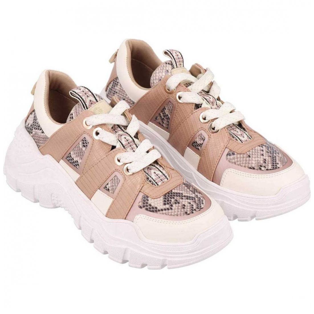 Tenis con Silueta Sport Color Beige G By Guess