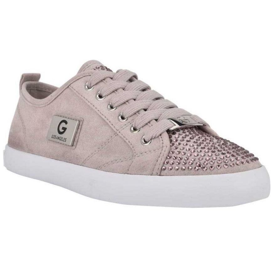 Tenis Elaborado con Material Textil con Agujeta, Color Morado G By Guess