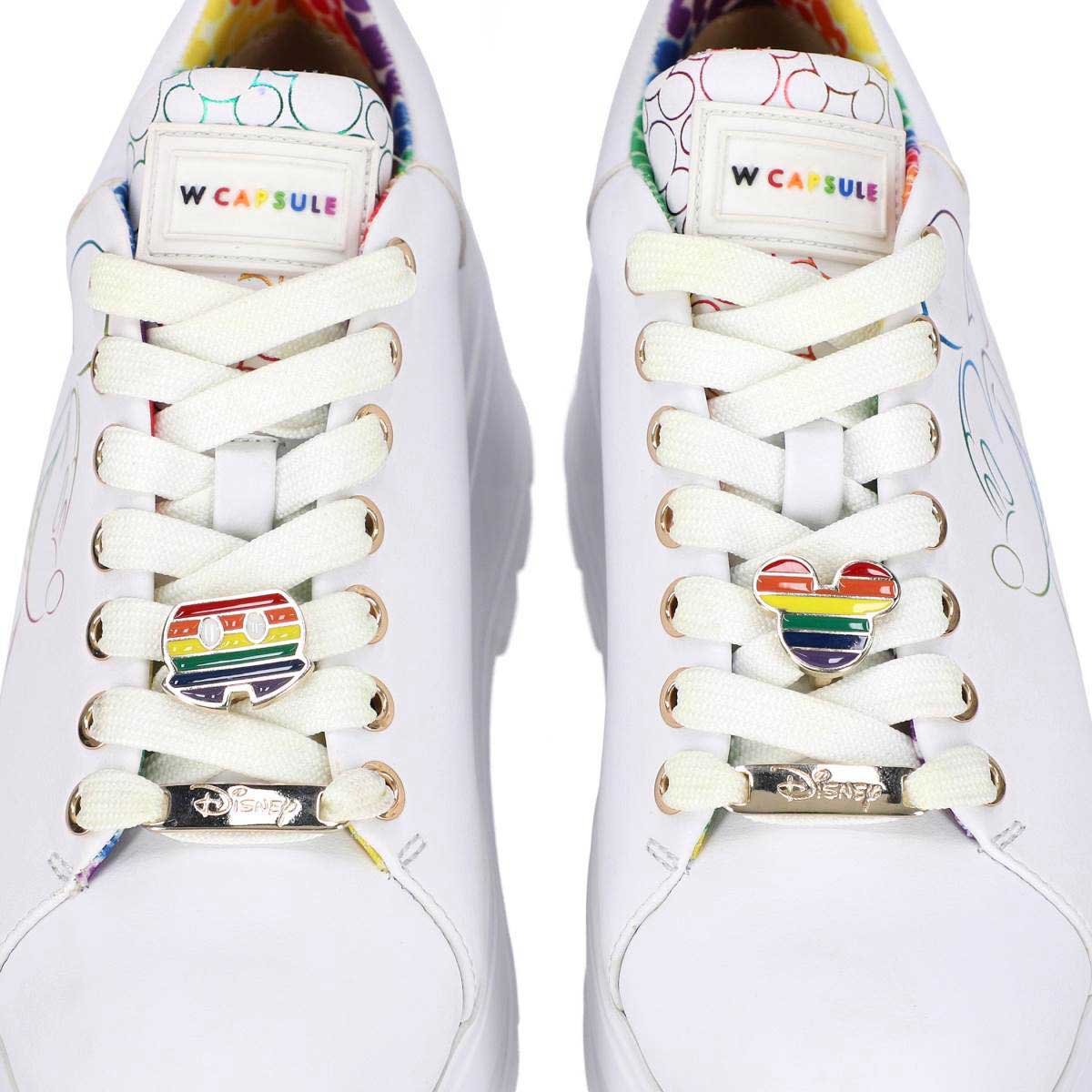Tenis con Fijación de Agujetas, Punta Redonda Color Blanco W Capsule