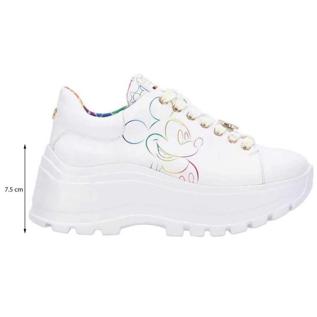 Tenis con Fijación de Agujetas, Punta Redonda Color Blanco W Capsule