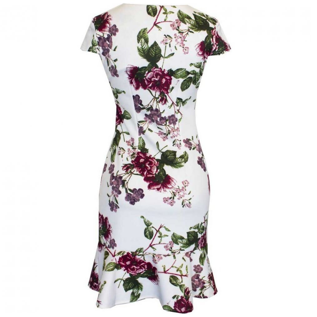 Vestido Estampado Manga Corta Zoara