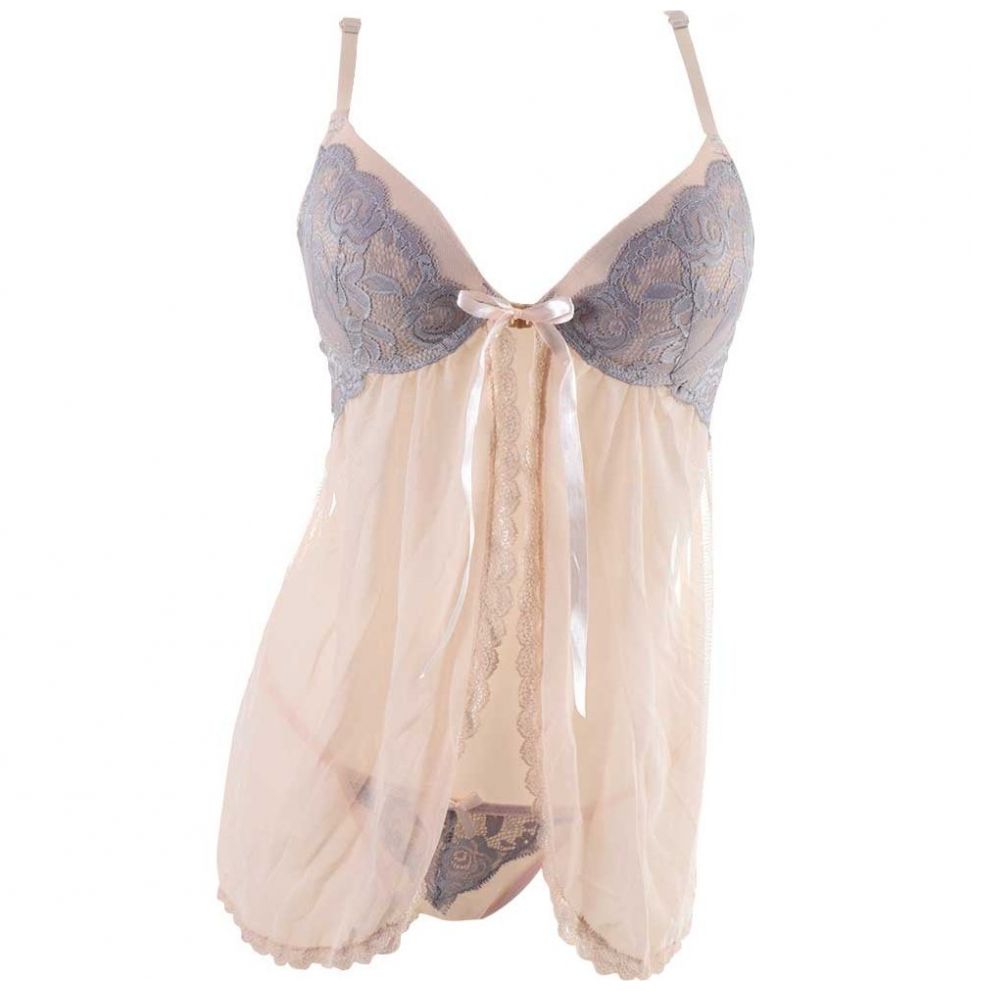 Baby Doll Rosa de Encaje Couture