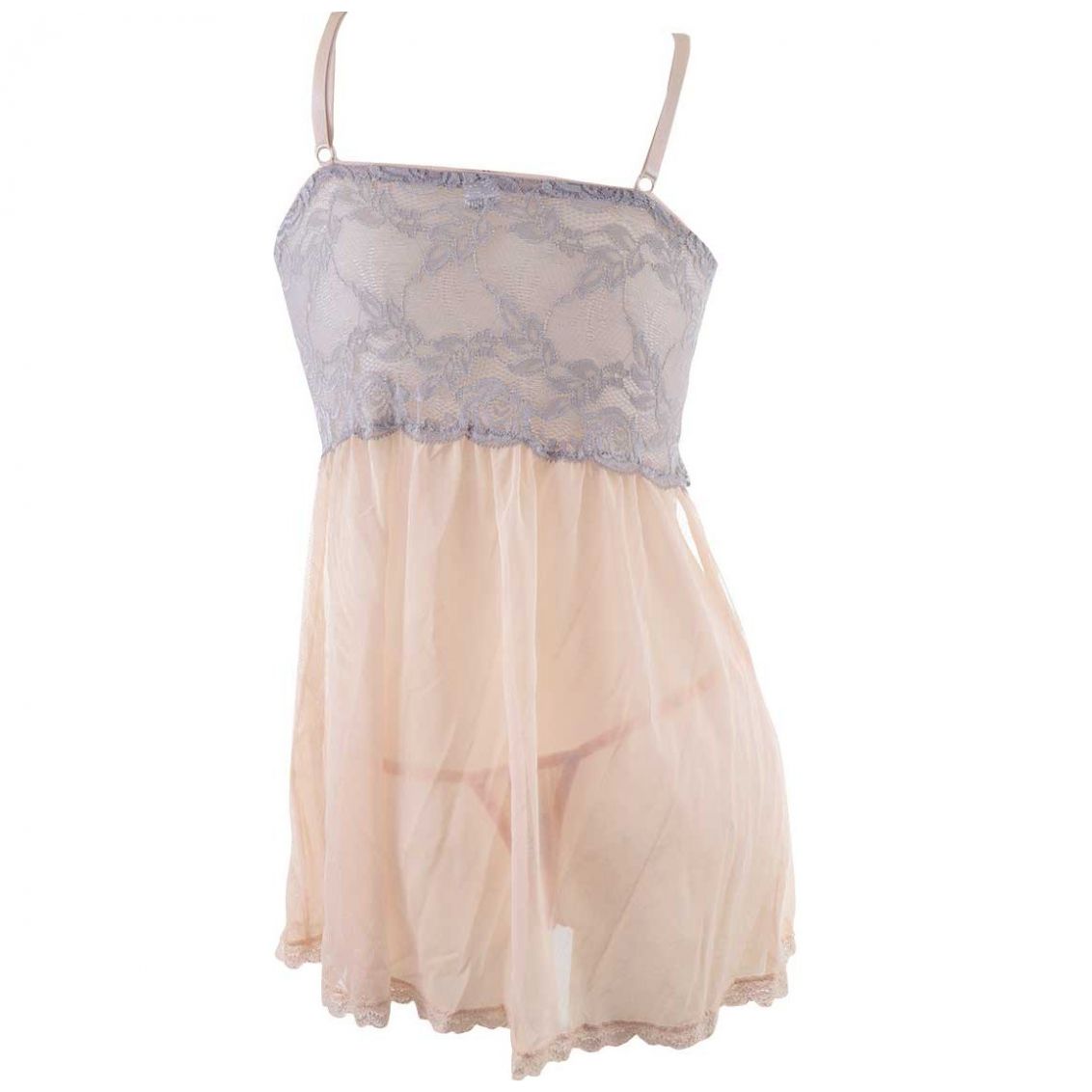 Baby Doll Rosa de Encaje Couture