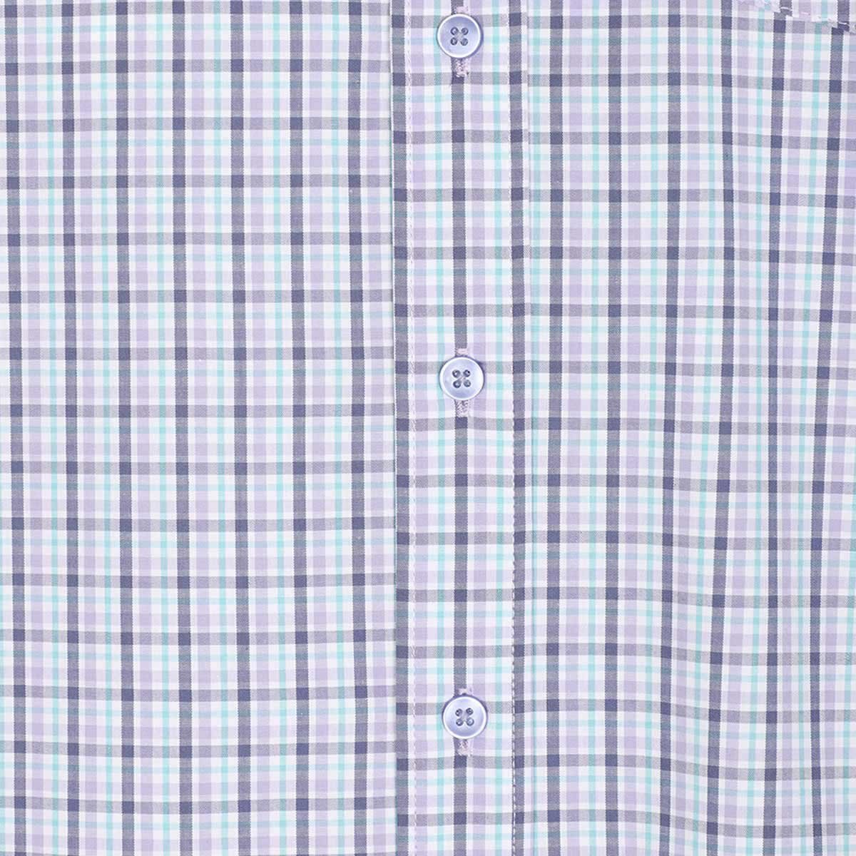 Camisa Talla Plus Manga Corta a Cuadros Yale Modelo 04 2201 5007 para Caballero