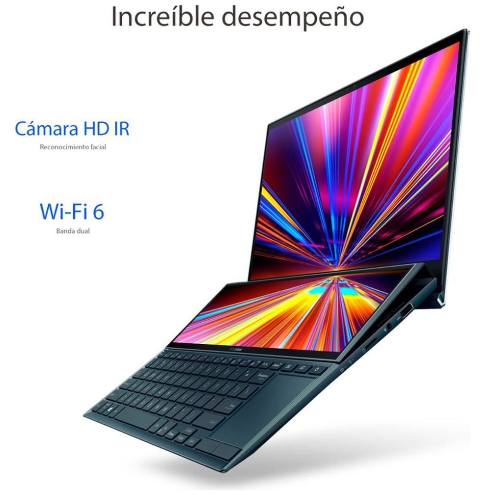 Laptop 14" Asus Zenbook Dúo Ux482Ea-Ka149T Ci7 11Th 16G 512Ssd Iris X Azul