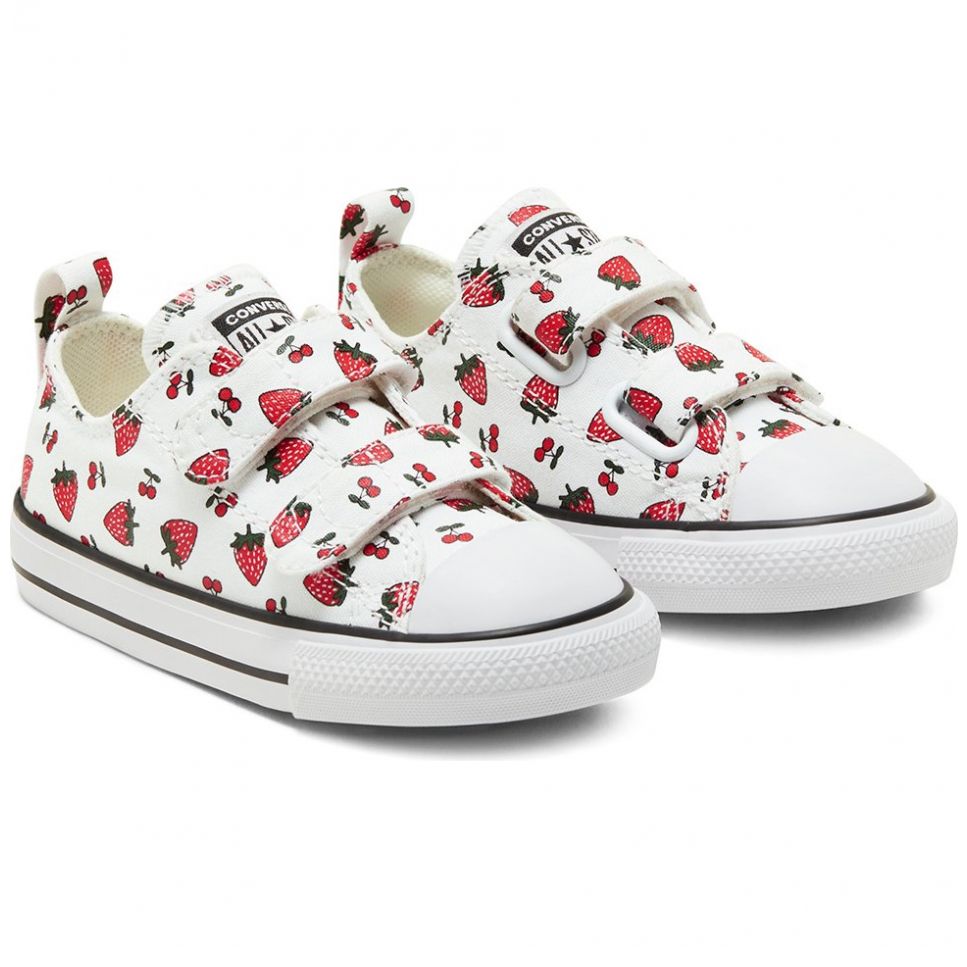 Tenis Choclo T-11.5-16.5 Converse Modelo  768175C Blanco Combinado para Niña