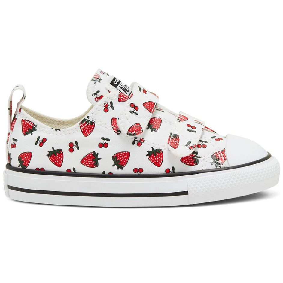 Tenis Choclo T-11.5-16.5 Converse Modelo  768175C Blanco Combinado para Niña