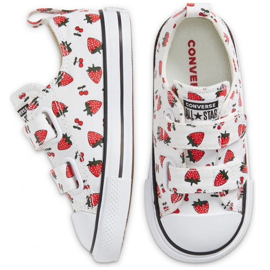 Tenis Choclo T-11.5-16.5 Converse Modelo  768175C Blanco Combinado para Niña