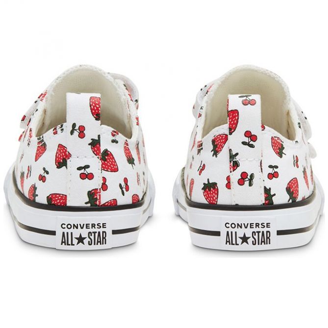 Tenis Choclo T-11.5-16.5 Converse Modelo  768175C Blanco Combinado para Niña