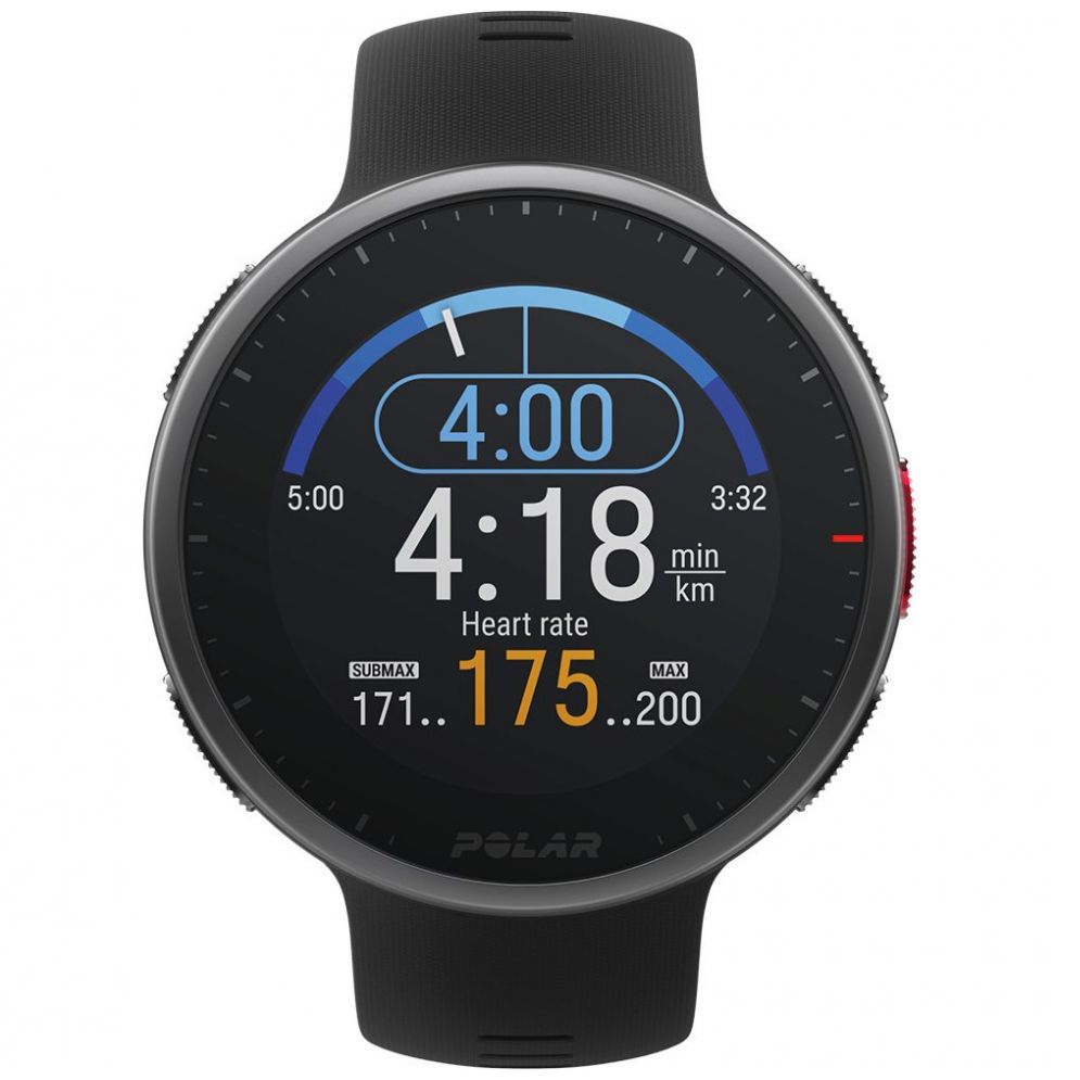 Reloj Deportivo Negro Polar Vantage V2