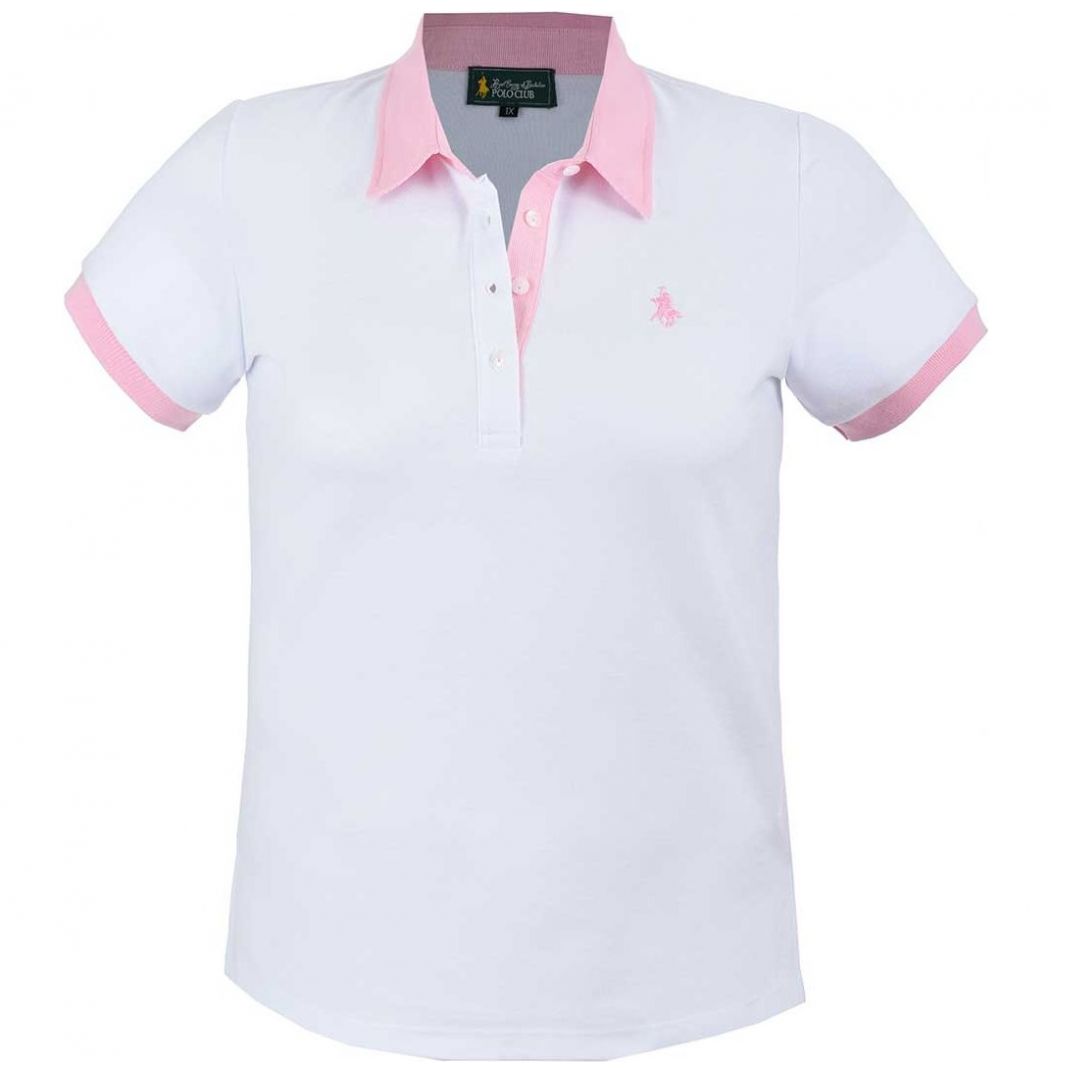Playera Polo Combinada M Corta Royal Polo Club