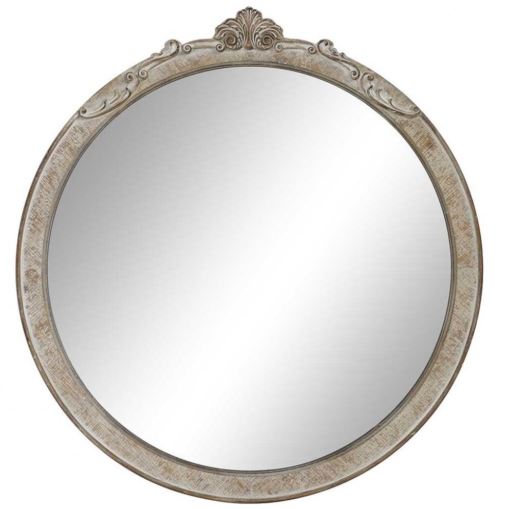 Espejo Round Madera Vintage Home