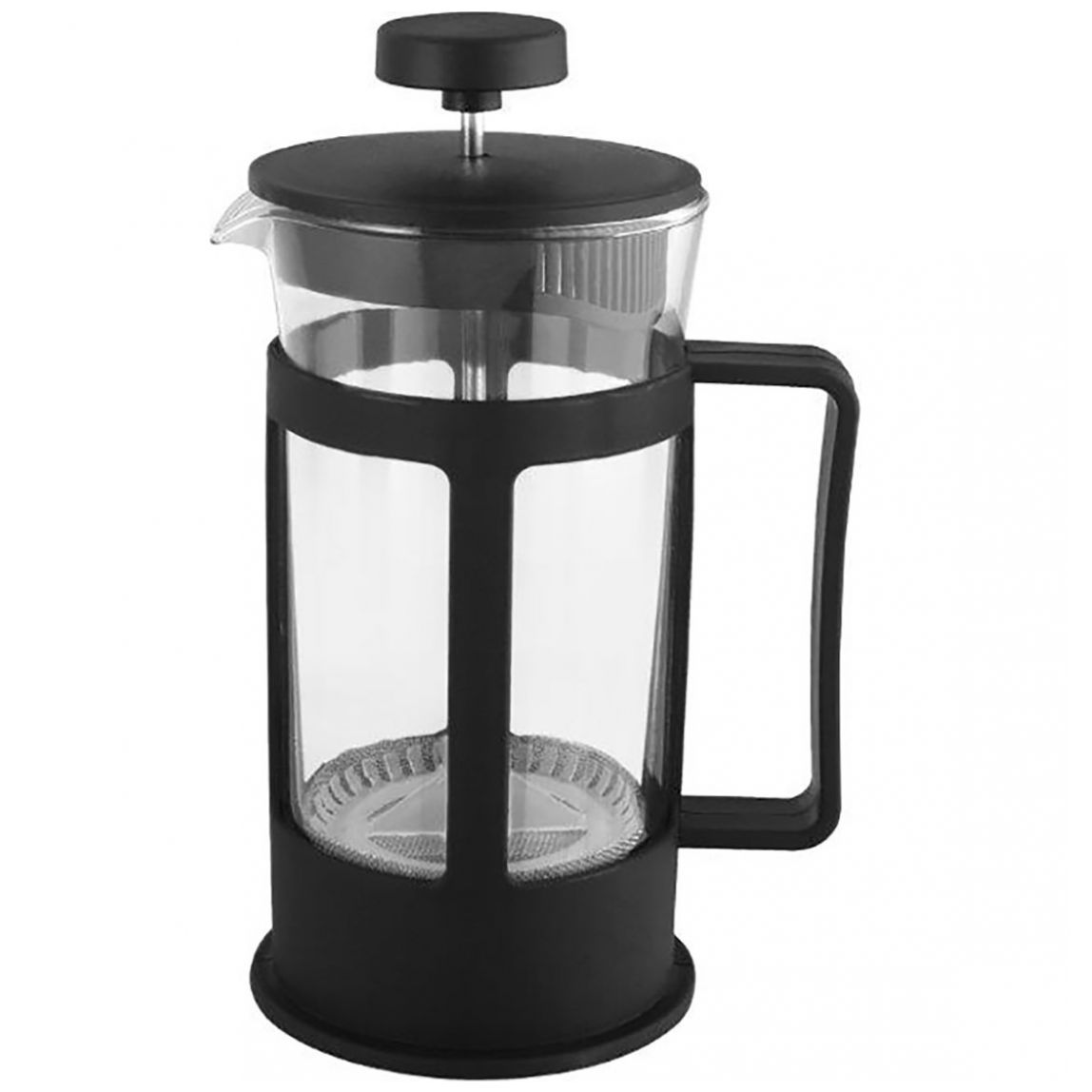 VEVOK CHEF Prensa francesa Cafetera de té de vidrio resistente al calor  Sistema de filtración de 4 niveles de vidrio de borosilicato Prensa de café