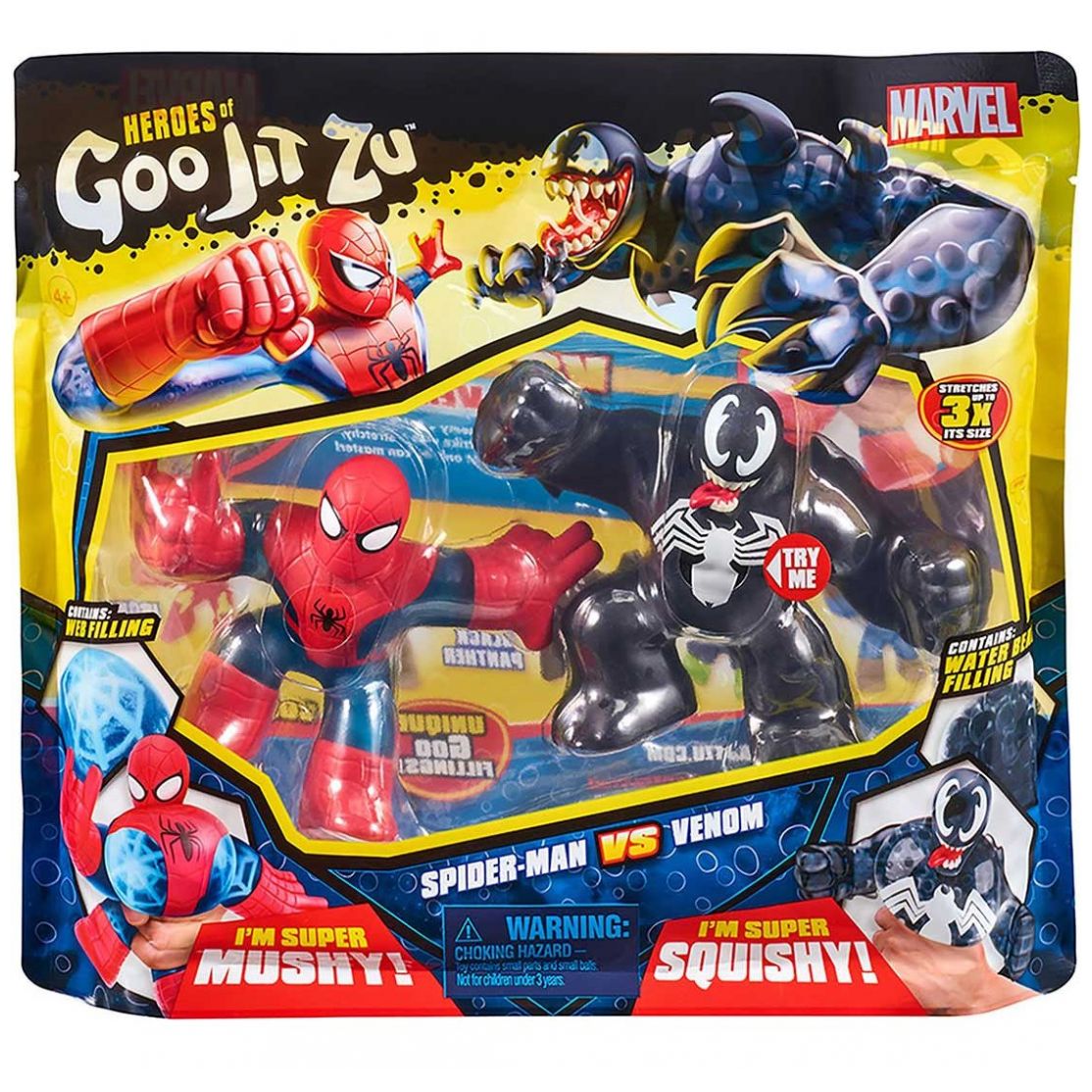 Spiderman Versus Venom Goo Jit Zu Marvel Goojitzu