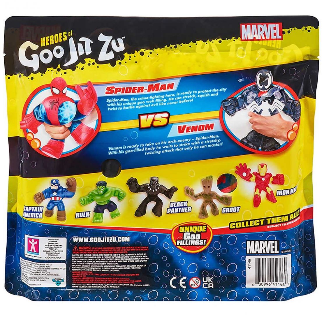 Spiderman Versus Venom Goo Jit Zu Marvel Goojitzu