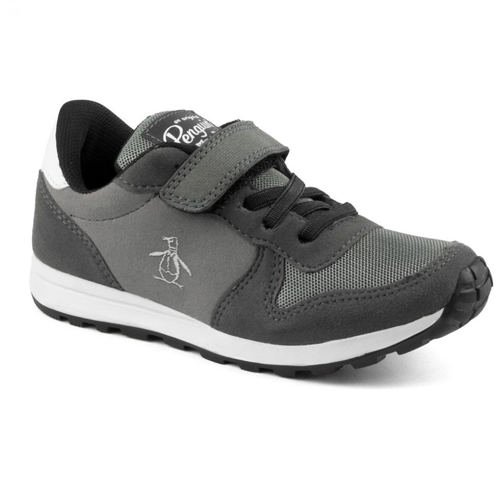 Tenis Luke Velcro 19-23 Gris Original Penguin para Niño