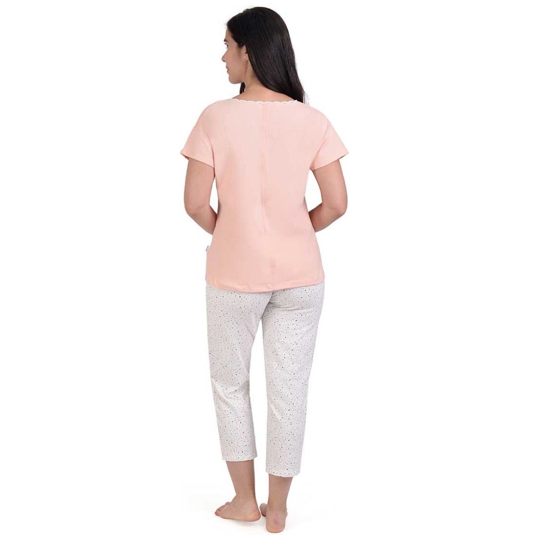 Pijama Playera Y Capri con Estampado de Niña con Lentes Sho Shi