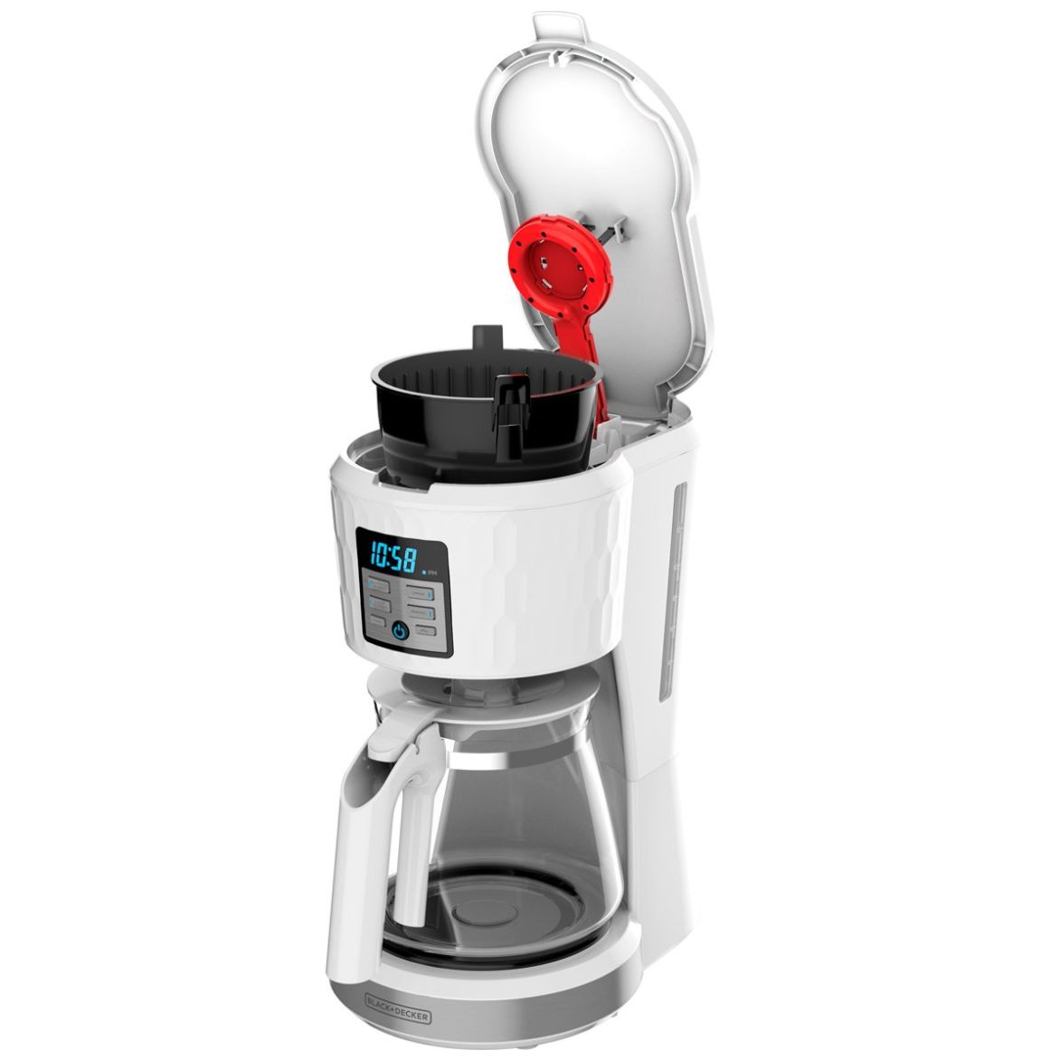 Cafetera Black+decker Cm1251w-la All White Programable Color Blanco