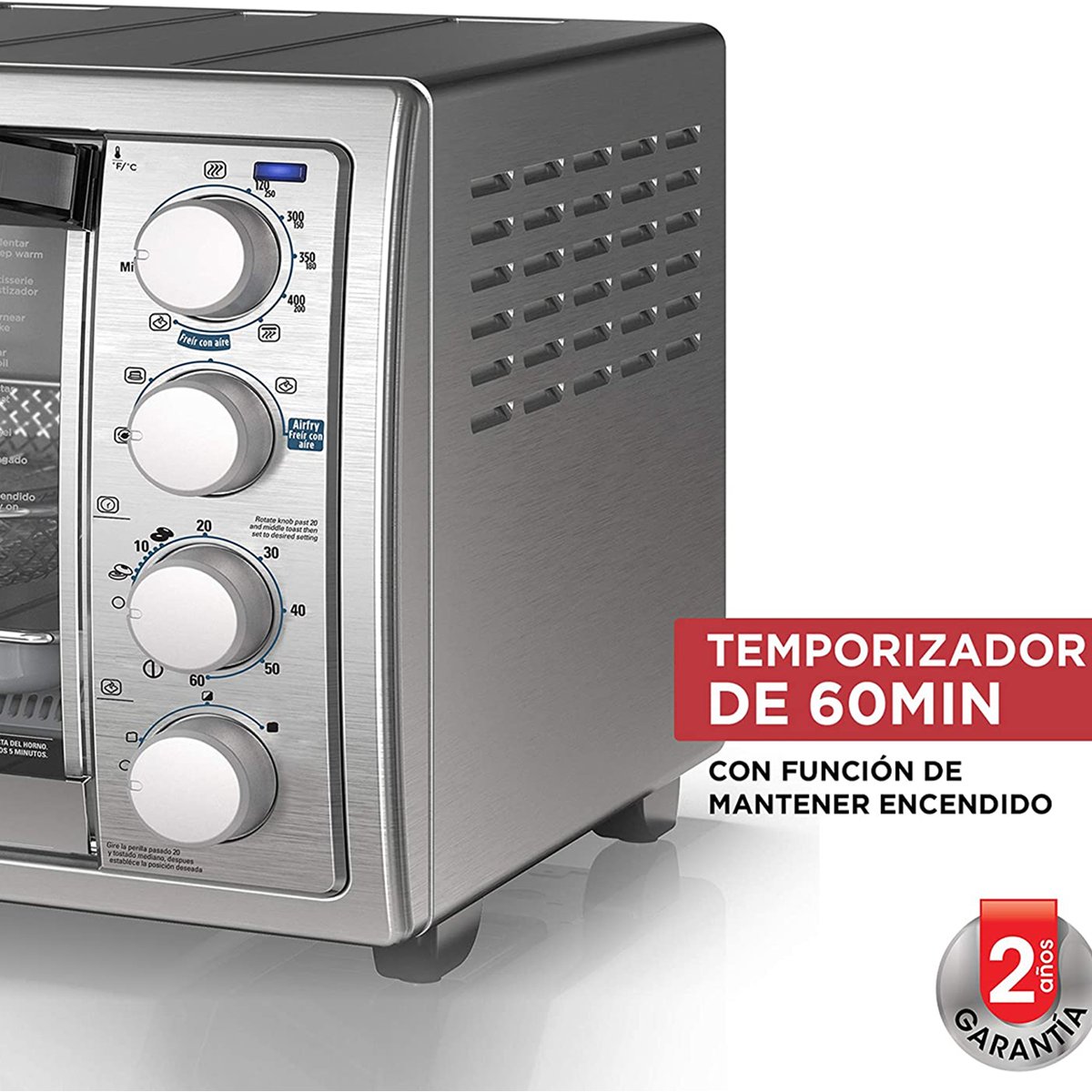 Horno Eléctrico Con Freidora Y Rost Black + Decker To4315Ss-La