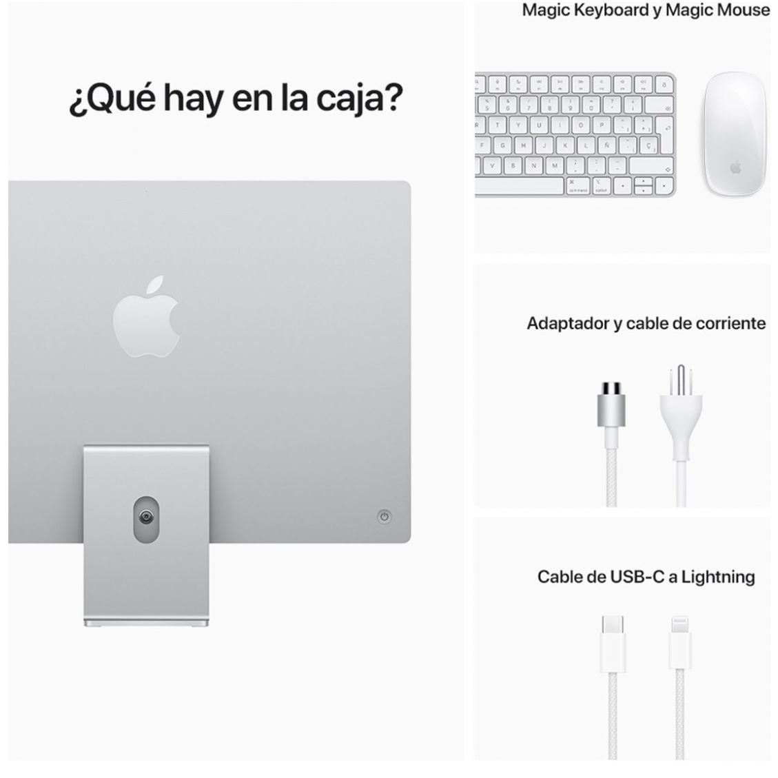 Imac 24" Plata Mgtf3Ea 256Gb M1