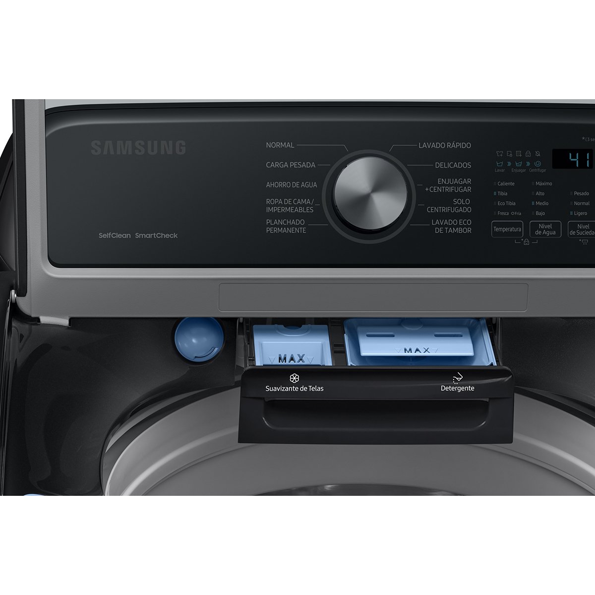 Lavadora Samsung Carga Superior 21 Kg Wa21A3354Gv Bt Negra