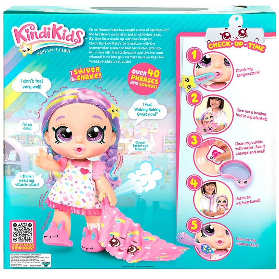 Muñeca Rainbowkate Cuidados Kindi Kids
