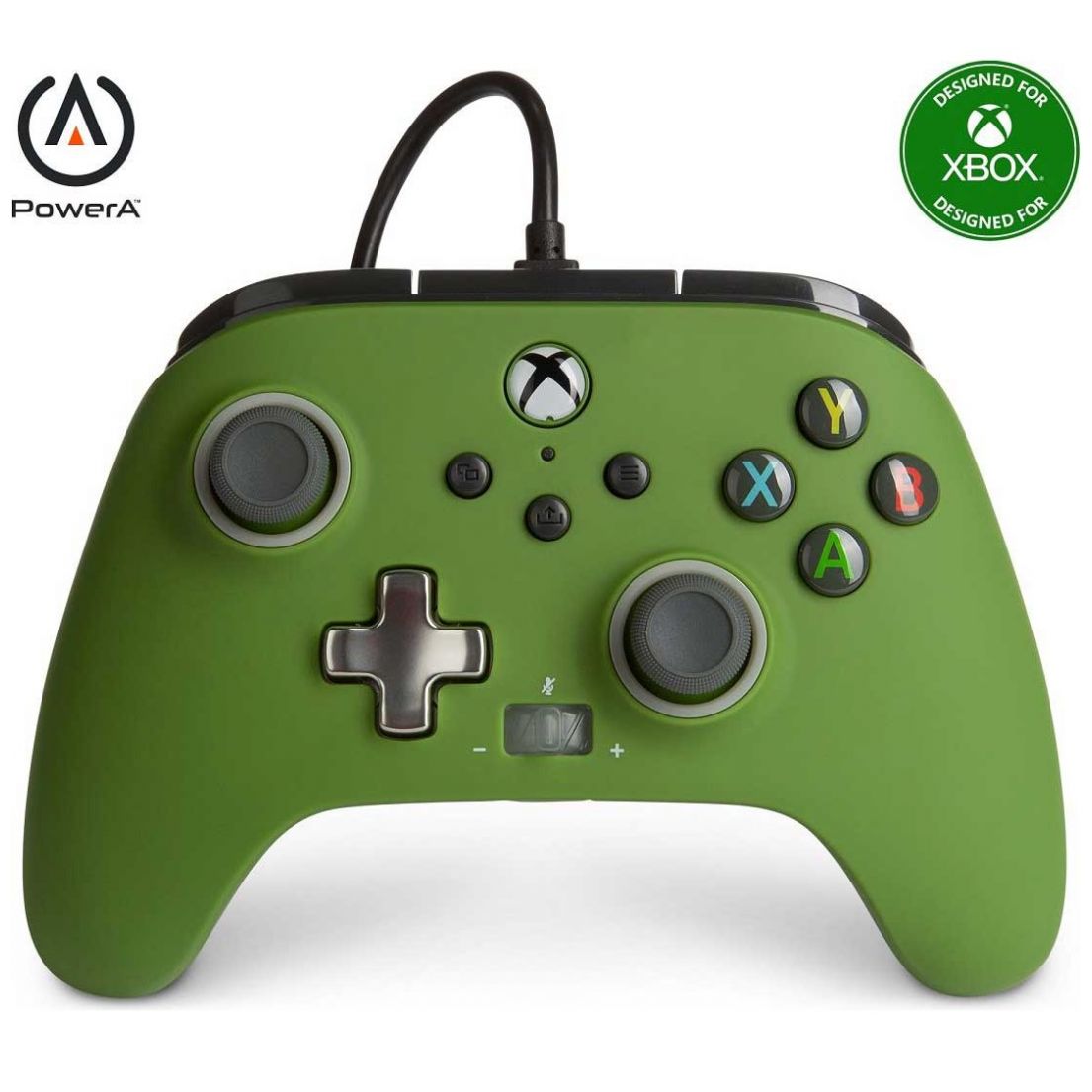 Control Verde Alámbrico Xbox Serie S y X Power a