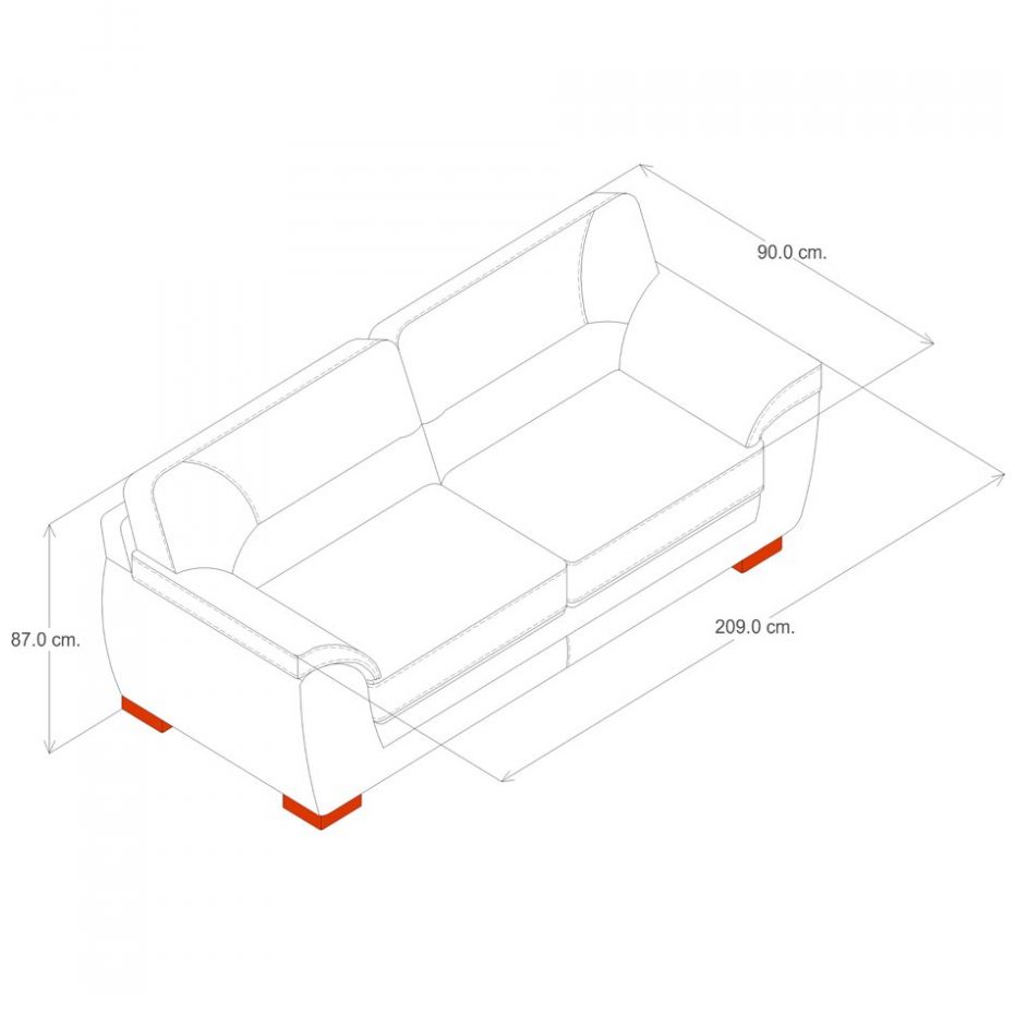 Sofá Bond Azul Boal