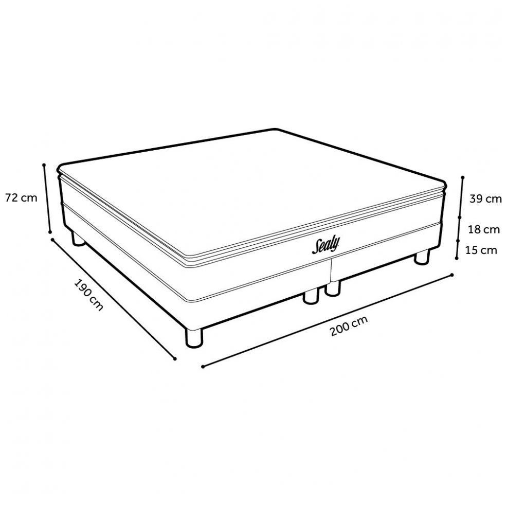 Colchón y Box King Size Celebration Sealy