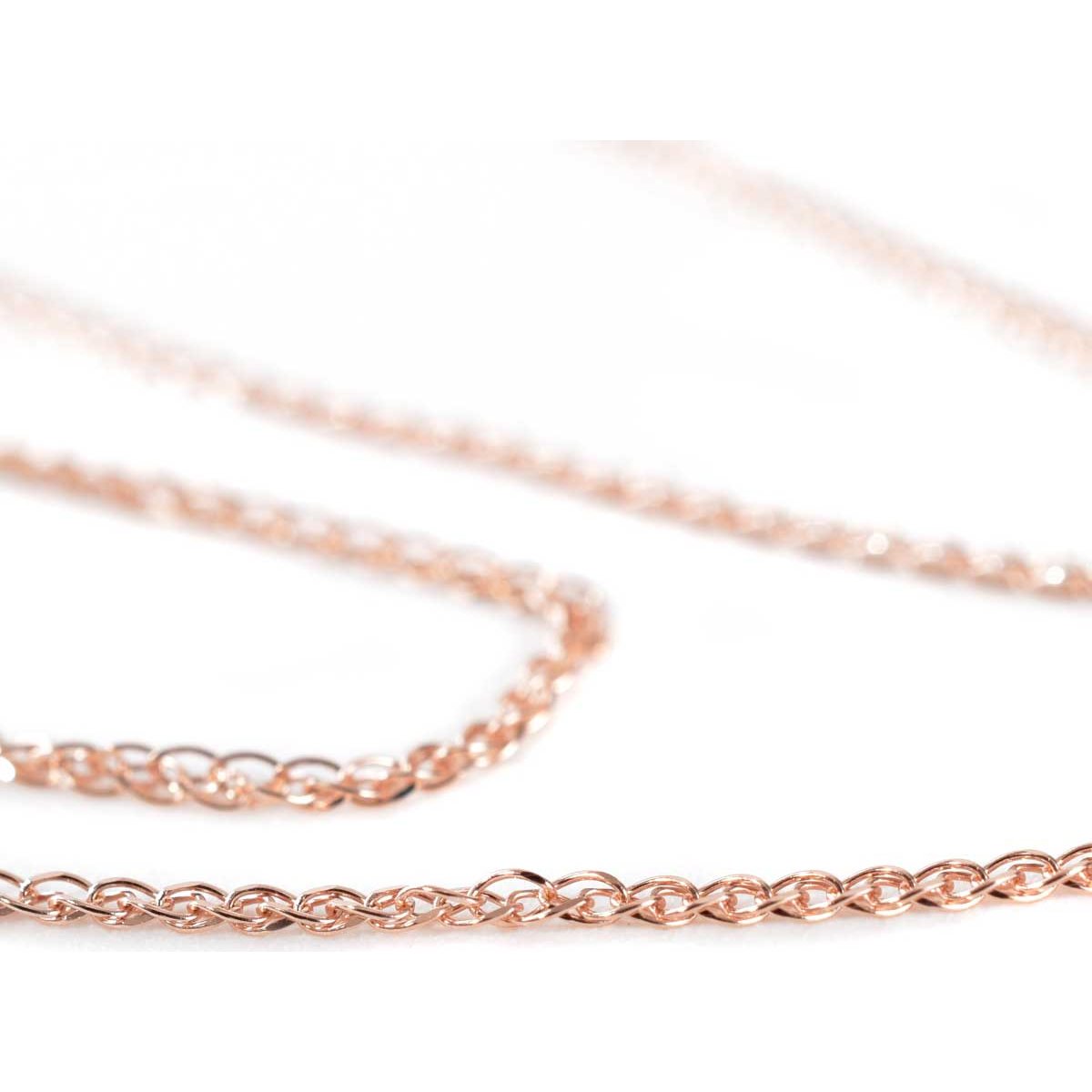 Cadena One Size  Oro Rosa de 14K Doble o